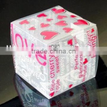 China supplier pet printed folding cake package box