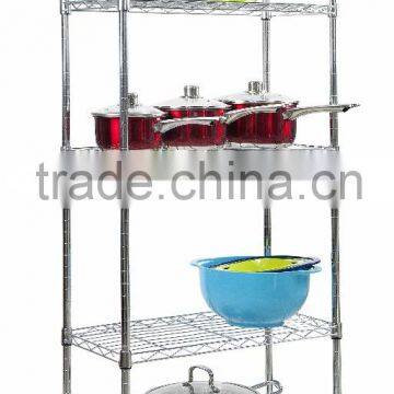 5 tier Chrome Shelf Unit Metal storage shelving