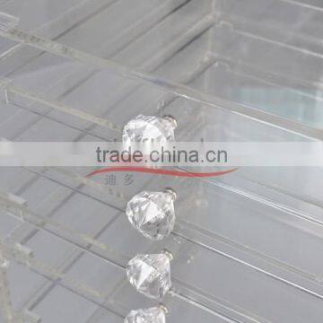 Wholesale Custom 6 Drawer Clear Acrylic Makeup Organizer for Home Hotel or Shop photo-2