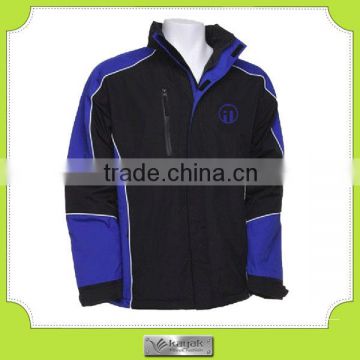 customized men's heavy warm waterproof jacket with fleece lining