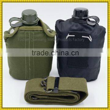 Factory direct sale Plastic Water Bottle, plastic military water canteen with cover blanket