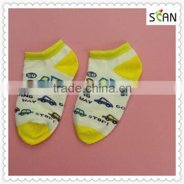 China Socks Factory Wholesale cute boy kids socks with cars