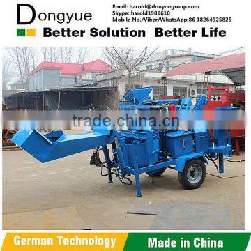 diesel engine motor type soil clay bricks, block making machine price