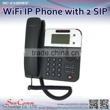 SC-2169WP 3 way conference Wireless VoIP WiFi SIP phone