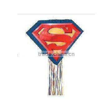 Superman Logo Pull String Pinata