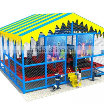 High quality jumping trampoline with safety enclosure