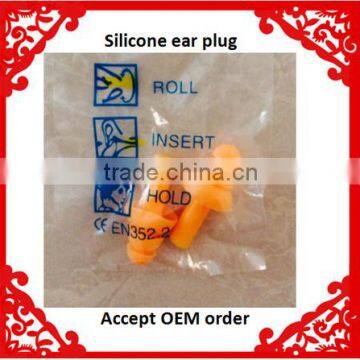 Good Quality Silicone in OPP Bag Safety Earplugs/ear Plug/ear Protector