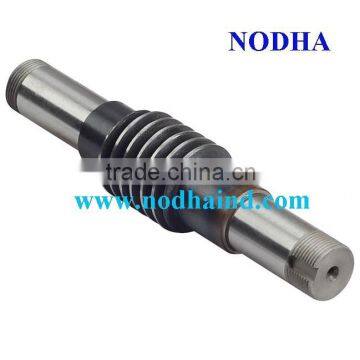 Worm, worm shaft, worm gear shaft