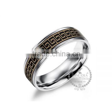 4MM-6MM Stainless steel The Great Wall texture ring fashion couple ring wedding jewelry 6260459