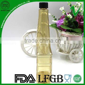 High Quality Clear Popular Square Plastic Bottle 500ml for Fuel Oil Packaging photo-4