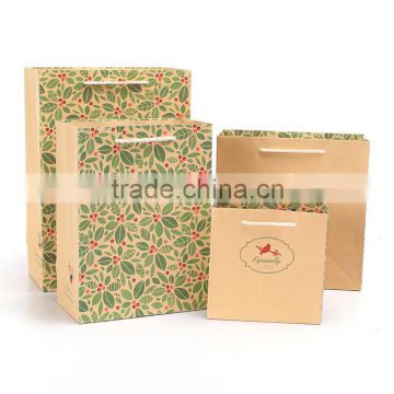 Elegant Color printing gift bags paper shopping bag with handles