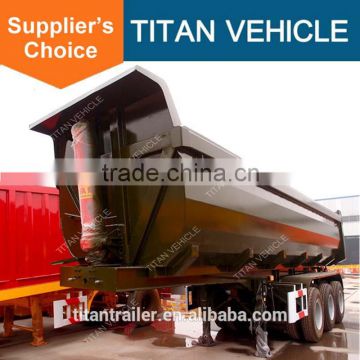 Titan 3 axle 30-50 tons rear end dump truck trailer for sales