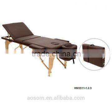 Wholesal Foldable Wooden PVC Leather Plastic Massage Table