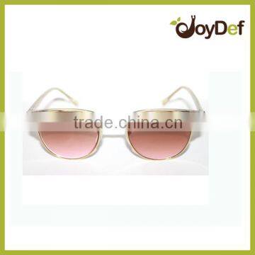 2016 The fashion and popular metal frame colorful lens unique design sunglasses