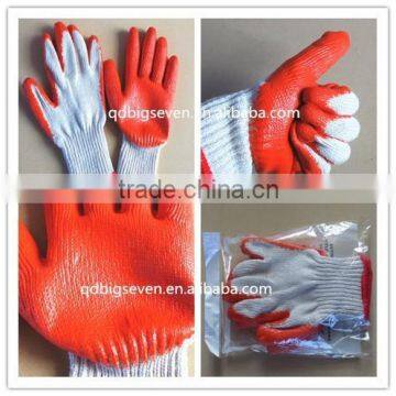 BSSAFETY 7 guage , latex rubber palm coated safety work glove, garden glove