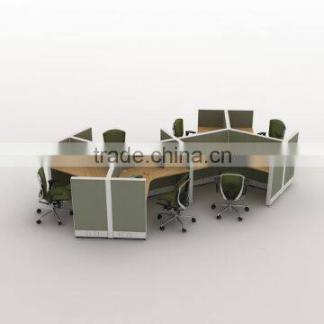 120 degrees workstation office furniture with partition wall(T8-Series)