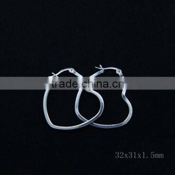 heart ring earrings for girls 316L stainless steel