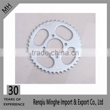 AX100 motorcycle rear sprocket 45# steel 428-42T China supplier