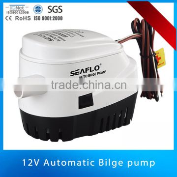 CE ROHS ISO 9001&2008 High quality 12V Automatic bilge pump 600gph 2.5A/boat pump/sewage pump