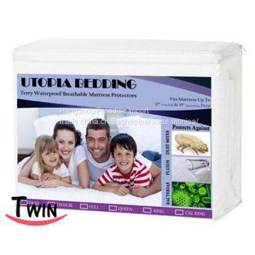 Hypoallergenic White Waterproof Mattress Protector