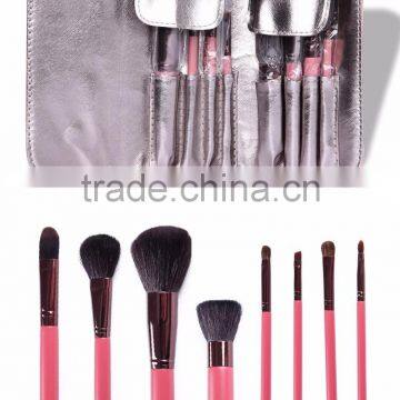 Hot Sale 8 Piece Travel Makeup Brush Set (Pink Color) photo-6