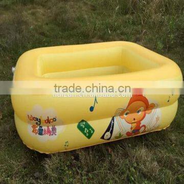 Yiwu price yellow child size New design inflatable phthlate free pvc swimming pool with custom logo printed for promotion