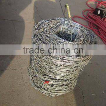 16 gauge 2 strand hot dipped galvanized barbed wire