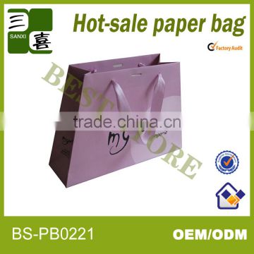 lovely colorful gift paper bag with ribbon handles