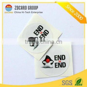 Waterproof customized size passive rfid nfc tag sticker