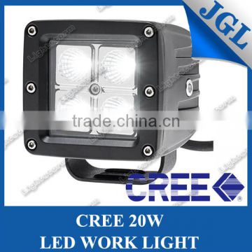 HOT 9-32V SQUARE SPOT LIGHT 20W 12V LED WORK LIGHT FOR TRUCK, TRACTOR 4X4 IP68 5W CREE LED WORK LIGHT