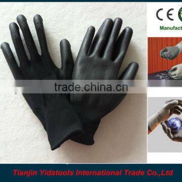 black pu coated gloves