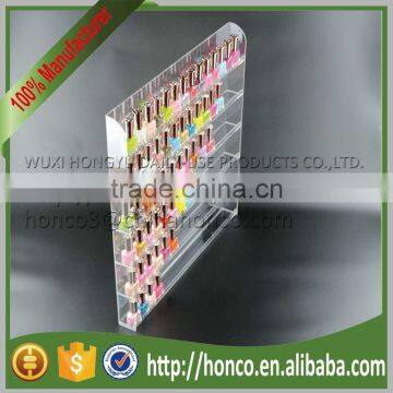 6 Tiers Wall Hanging Nail Polish Cosmetics Use Acrylic Display Rack,Clear Colour photo-3