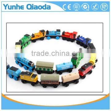 High Quality Baby Toy Small Wooden Magnetic Train Thomas photo-6