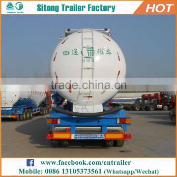 2017 China Hot Sale 3 Axles Bulk Cement Trailer Powder Transporting Cement Trailer
