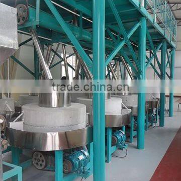 Small wheat flour plant Stone mill grinder machinery multi-functional stone flour mill