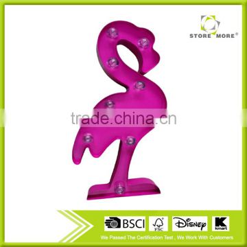 Store More Beautiful Swan Shaped Metal LED Light Home Decor Wholesale