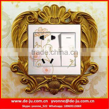 Irregular Golden Wall Switch Board Sticker