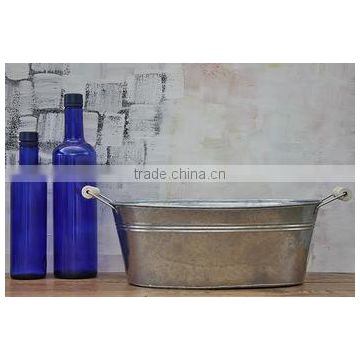 Galvanized Large Metal Tub | Metal Oval Beer Tub