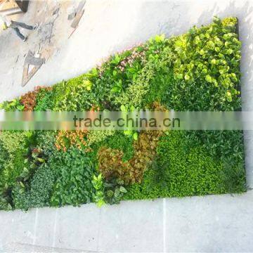 Home and outdoor decoration synthetic cheap artificial vertical green grass wall E08 04B13