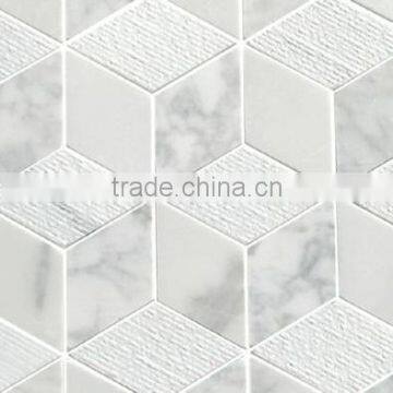 High Quality Cubed Marble Mosaic Tiles For Bathroom/Flooring/Wall Etc & Mosaic Tiles On Sale With Low Price photo-2