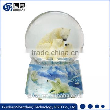 For Zoo shop Polar Bear Snow Globe