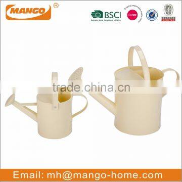 Colored Garden Metal Watering Can for Plant With Hand photo-2