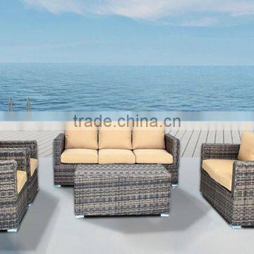 Aluminum Frame Garden Furniture Rattan Sofa photo-3