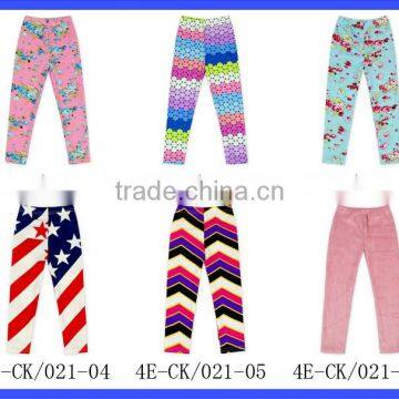 Six Styles Children Girls Floral Pants Cheap Price Icing Baby Leggings In Stock