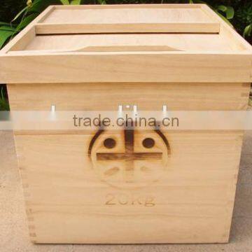 China Best Wood Rice Box for Storage Rice