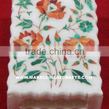 Fancy Marble Inlay Boxes
