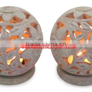 Soapstone Candle holder, Stone Candle holder