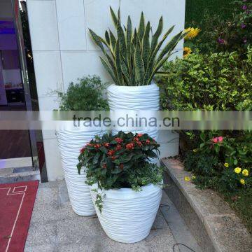 Fiberglass flower pots