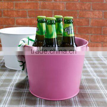 Promotional Tin Ice Bucket, Customized metal ice buckets, Galvanized iron ice buckets