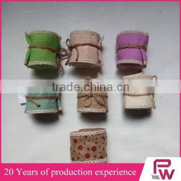 Custom Decorative Jute Burlap Ribbon for Packing photo-2